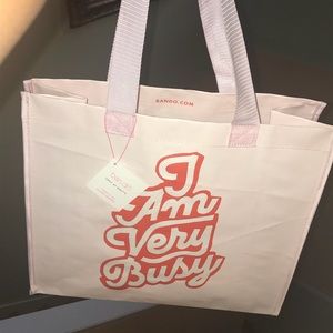 Bando “I Am Very Busy” Tote Bag
